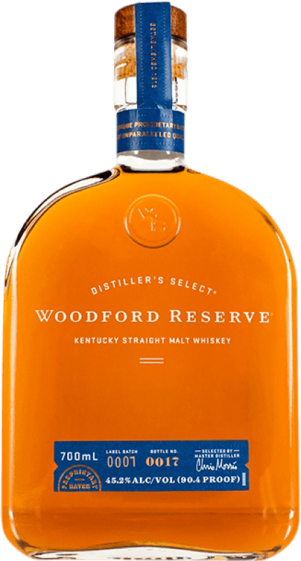 69,95 € Free Shipping | Bourbon Whisky Woodford Straight United States Bottle 70 cl