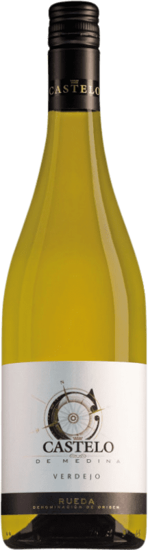 10,95 € Spedizione Gratuita | Vino bianco Castelo de Medina D.O. Rueda Castilla y León Spagna Verdejo Bottiglia Magnum 1,5 L