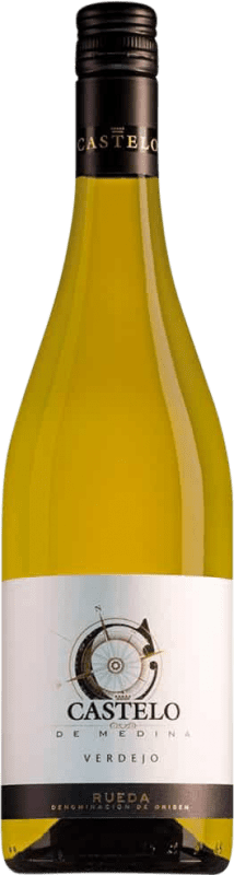 7,95 € Envío gratis | Vino blanco Castelo de Medina D.O. Rueda Castilla y León España Verdejo Botella 75 cl