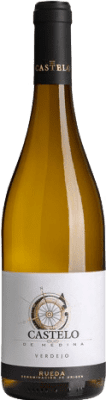 10,95 € Kostenloser Versand | Weißwein Castelo de Medina Vendimia Seleccionada D.O. Rueda Kastilien und León Spanien Verdejo Flasche 75 cl
