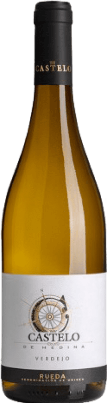 8,95 € Envío gratis | Vino Blanco Castelo de Medina VS Vendimia Seleccionada D.O. Rueda Castilla y León España Verdejo 75 cl