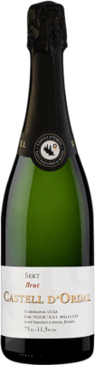 6,95 € Spedizione Gratuita | Spumante bianco UCSA Castell d'Ordal Brut D.O. Cava Spagna Macabeo, Xarel·lo, Parellada Bottiglia 75 cl