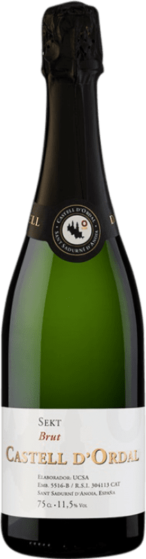 5,95 € Envoi gratuit | Blanc mousseux UCSA Castell d'Ordal Brut D.O. Cava Espagne Macabeo, Xarel·lo, Parellada Bouteille 75 cl