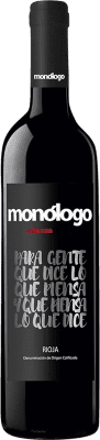 8,95 € Бесплатная доставка | Красное вино Monólogo Laguardia старения D.O.Ca. Rioja Ла-Риоха Испания Tempranillo бутылка 75 cl