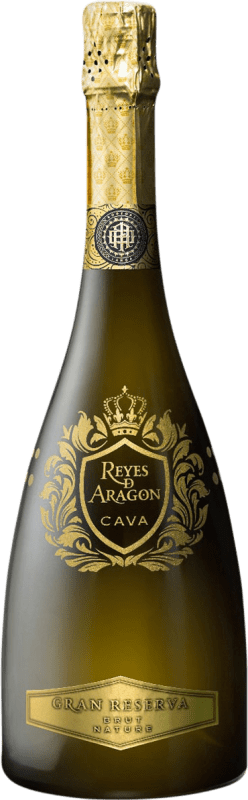 13,95 € Envío gratis | Espumoso blanco Reyes de Aragón Brut Nature Reserva D.O. Calatayud España Macabeo, Chardonnay Botella 75 cl