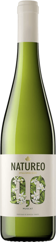 9,95 € Envio grátis | Vinho branco Torres Natureo Muscat D.O. Penedès Catalunha Espanha Garrafa 75 cl Sem Álcool