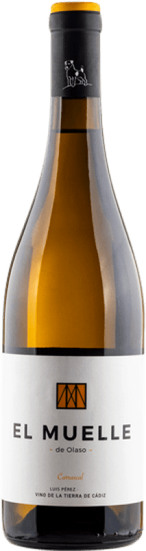 16,95 € 免费送货 | 白葡萄酒 Luis Pérez El Muelle de Olaso 岁 I.G.P. Vino de la Tierra de Cádiz 安达卢西亚 西班牙 Palomino Fino 瓶子 75 cl