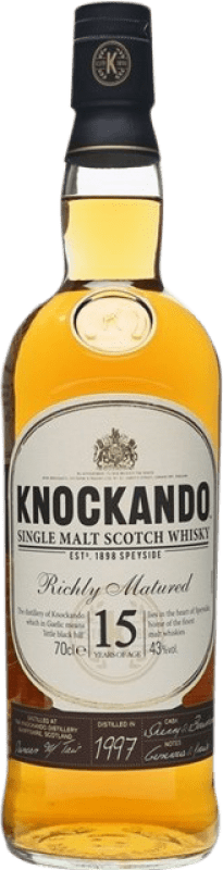 62,95 € Envío gratis | Whisky Blended Knockando Richly Matured Escocia Reino Unido 15 Años Botella 70 cl