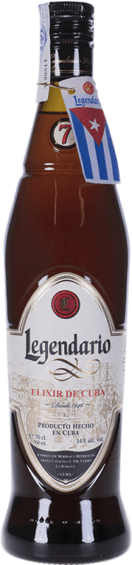 21,95 € Бесплатная доставка | Ром Legendario Elixir de Cuba Куба 7 Лет бутылка 70 cl