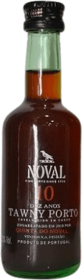 4,95 € Envio grátis | Vinho Doce Quinta do Noval Tawny Portugal Touriga Nacional, Tinta Roriz, Tinta Barroca 10 Anos Garrafinha Miniatura 5 cl