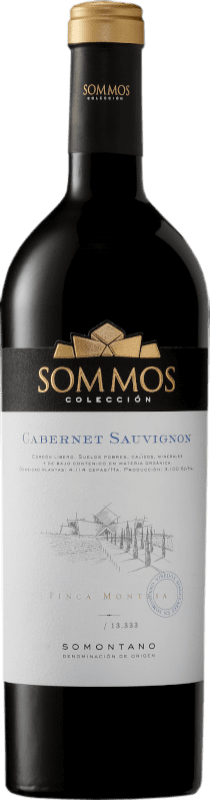 22,95 € Envío gratis | Vino tinto Sommos Colección Crianza D.O. Somontano Aragón España Cabernet Sauvignon Botella 75 cl