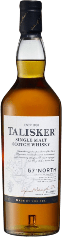 69,95 € Kostenloser Versand | Whiskey Single Malt Talisker 57º North Schottland Großbritannien Flasche 70 cl