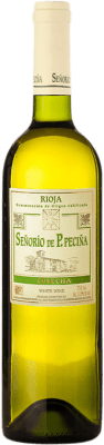 7,95 € Бесплатная доставка | Белое вино Hermanos Peciña Señorío de P. Peciña Blanco D.O.Ca. Rioja Ла-Риоха Испания Viura бутылка 75 cl