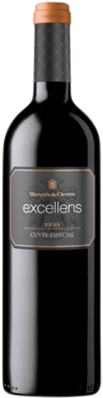 26,95 € Envio grátis | Vinho tinto Marqués de Cáceres Excellens Cuvée Carvalho D.O.Ca. Rioja La Rioja Espanha Tempranillo Garrafa Magnum 1,5 L