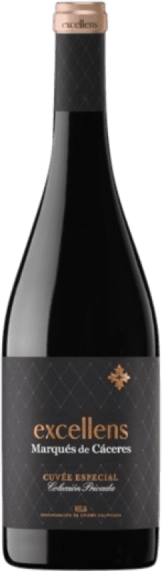 24,95 € Envio grátis | Vinho Tinto Marqués de Cáceres Excellens Cuvée, Especial Carvalho D.O.Ca. Rioja La Rioja Espanha Tempranillo Garrafa Magnum 1,5 L