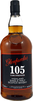 89,95 € Бесплатная доставка | Односолодовый виски Glenfarclas 105 Cask Strength — Бочковая крепость Шотландия Объединенное Королевство 1 L