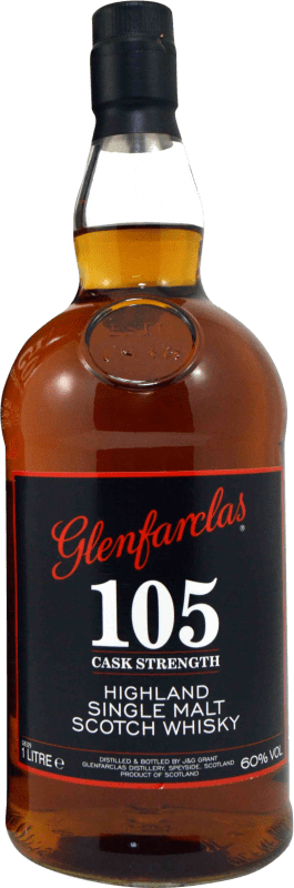 77,95 € Бесплатная доставка | Виски из одного солода Glenfarclas 105 Cask Strength Шотландия Объединенное Королевство бутылка 1 L