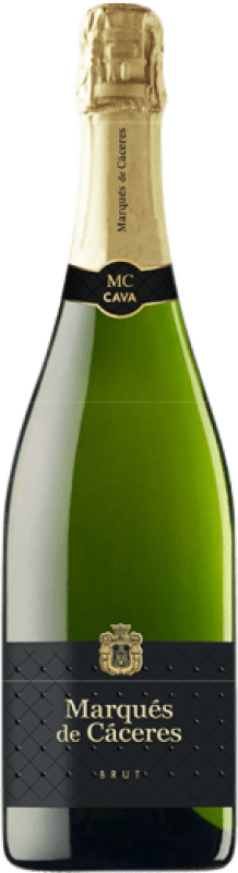 10,95 € 送料無料 | 白スパークリングワイン Marqués de Cáceres Brut D.O. Cava ラ・リオハ スペイン Macabeo, Xarel·lo, Parellada ボトル 75 cl