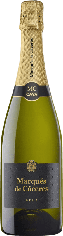 13,95 € Kostenloser Versand | Weißer Sekt Marqués de Cáceres Brut D.O. Cava La Rioja Spanien Macabeo, Xarel·lo, Parellada Flasche 75 cl