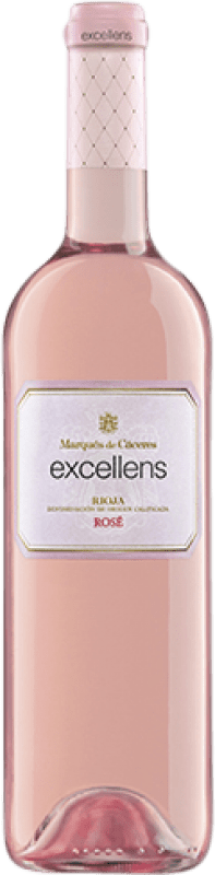 17,95 € Envío gratis | Vino Rosado Marqués de Cáceres Excellens Rosé — Rosado Joven D.O.Ca. Rioja La Rioja España Tempranillo, Garnacha Botella Magnum 1,5 L