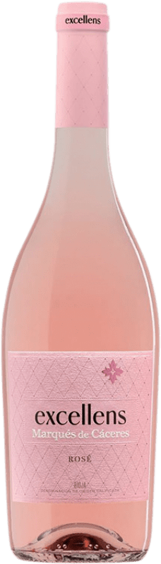 9,95 € Envío gratis | Vino Rosado Marqués de Cáceres Excellens Rosé — Rosado Joven D.O.Ca. Rioja La Rioja España Tempranillo, Garnacha Botella 75 cl