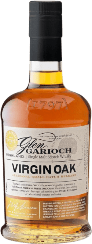 71,95 € Envio grátis | Whisky Single Malt Glen Garioch Virgin Oak Escócia Reino Unido Garrafa 70 cl
