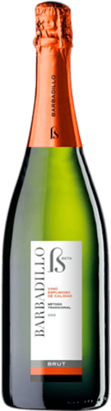 4,95 € 送料無料 | 白スパークリングワイン Barbadillo Beta Brut 若い I.G.P. Vino de la Tierra de Cádiz アンダルシア スペイン Palomino Fino, Chardonnay ボトル 75 cl