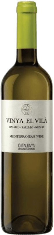 6,95 € Бесплатная доставка | Белое вино Padró Vinya El Vilà Blanco D.O. Catalunya Каталония Испания Muscat, Macabeo, Xarel·lo бутылка 75 cl