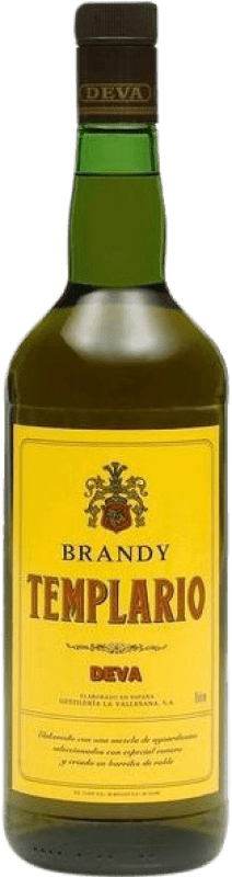 9,95 € Spedizione Gratuita | Brandy DeVa Vallesana Templario Catalogna Spagna Bottiglia 1 L