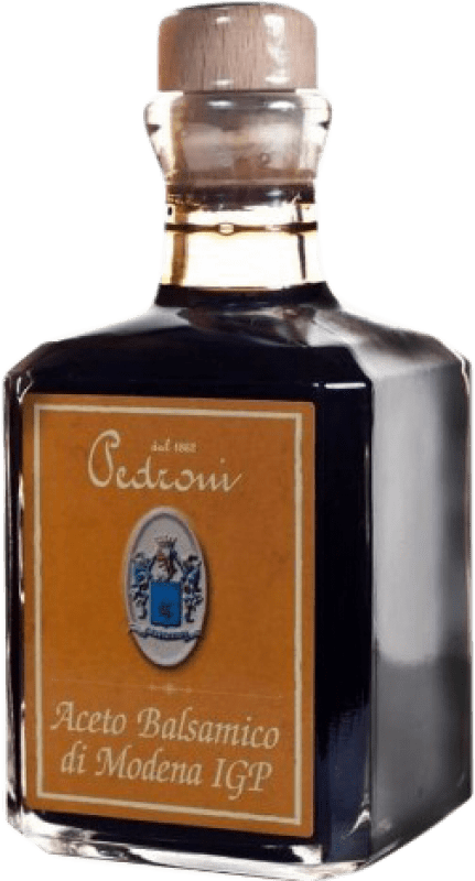 24,95 € Бесплатная доставка | Уксус Pedroni Maturo Balsamico D.O.C. Modena Италия Trebbiano 3 Лет Маленькая бутылка 25 cl