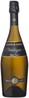 25,95 € Kostenloser Versand | Weißer Sekt Alsina Sardà Vestigis Gran Cuvée D.O. Cava Spanien Spätburgunder, Macabeo, Xarel·lo, Chardonnay, Parellada Flasche 75 cl