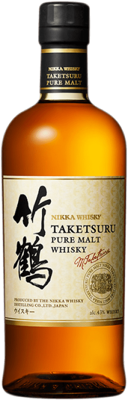 74,95 € 送料無料 | ウイスキーシングルモルト Nikka Taketsuru Pure Malt 日本 ボトル 70 cl