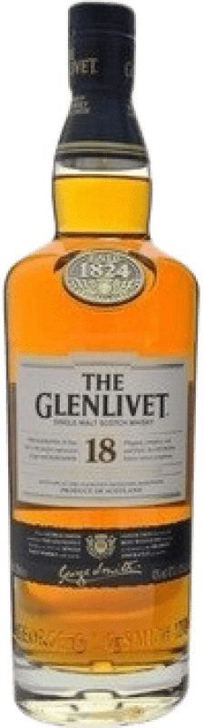 89,95 € 送料無料 | ウイスキーシングルモルト Glenlivet スコットランド イギリス 18 年 ボトル 70 cl