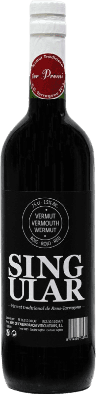 13,95 € Envoi gratuit | Vermouth Mas de l'Abundància Singular Rojo Catalogne Espagne Bouteille 75 cl