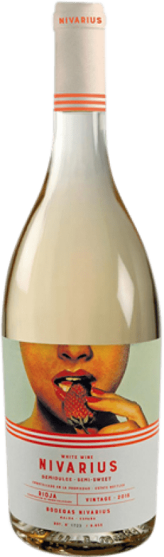 9,95 € Envio grátis | Vinho branco Nivarius Semi-seco Semi-doce Crianza D.O.Ca. Rioja La Rioja Espanha Tempranillo, Viura, Maturana Branca Garrafa 75 cl
