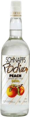 5,95 € Envío gratis | Schnapps DeVa Vallesana Podium Cataluña España 1 L Peach — Melocotón