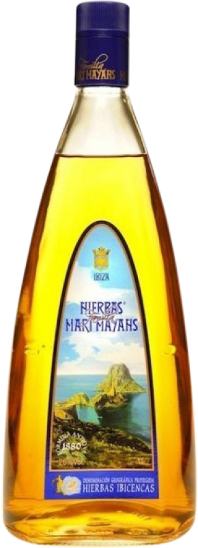 22,95 € Spedizione Gratuita | Liquore alle erbe Marí Mayans Hierbas Ibicencas sin Rama Spagna Bottiglia 1 L