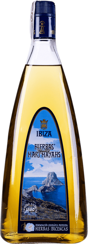 21,95 € Бесплатная доставка | Травяной ликёр Marí Mayans Hierbas Ibicencas sin Rama Испания бутылка 1 L