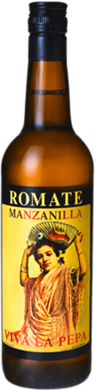 12,95 € 送料無料 | 酒精強化ワイン Sánchez Romate La Pepa D.O. Manzanilla-Sanlúcar de Barrameda アンダルシア スペイン Palomino Fino ボトル 75 cl