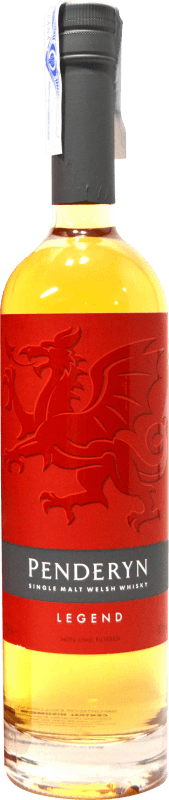 44,95 € Envio grátis | Whisky Single Malt Penderyn Legend Wales Reino Unido Garrafa 70 cl