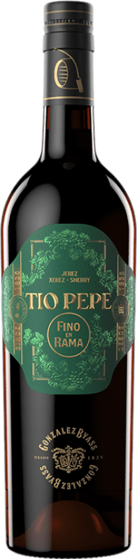 17,95 € Spedizione Gratuita | Vino Liquoroso González Byass Tío Pepe Fino en Rama — Non Filtrato D.O. Jerez-Xérès-Sherry Andalusia Spagna Palomino Fino 75 cl