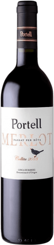 5,95 € Envío gratis | Vino tinto Sarral Portell D.O. Conca de Barberà España Merlot Botella 75 cl