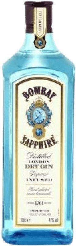 21,95 € 免费送货 | 金酒 Bombay Sapphire 47º 英国 瓶子 1 L