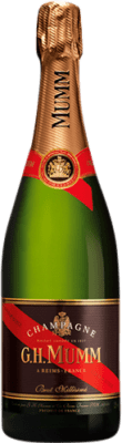 71,95 € Kostenloser Versand | Weißer Sekt G.H. Mumm Le Millésimé Brut A.O.C. Champagne Champagner Frankreich Pinot Schwarz, Chardonnay, Pinot Meunier Flasche 75 cl