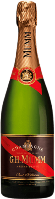 74,95 € Kostenloser Versand | Weißer Sekt G.H. Mumm Le Millésimé Brut A.O.C. Champagne Champagner Frankreich Spätburgunder, Chardonnay, Pinot Meunier Flasche 75 cl