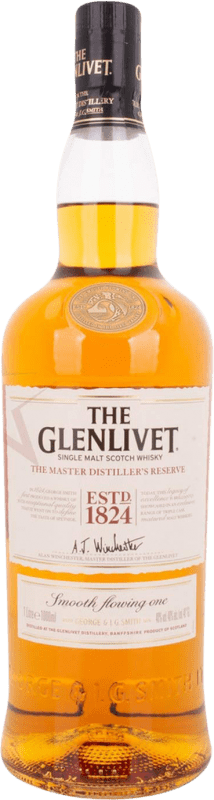 39,95 € Kostenloser Versand | Whiskey Single Malt Glenlivet Masters Distiller's Reserve Schottland Großbritannien Flasche 1 L