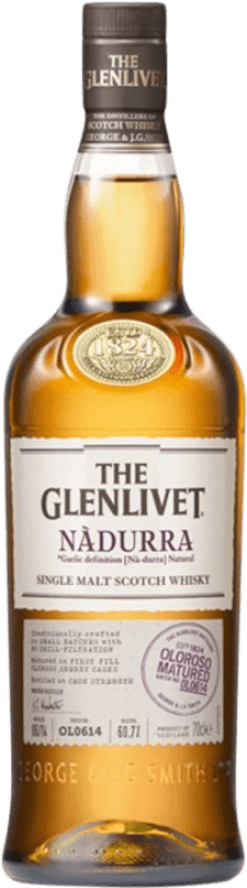 46,95 € Kostenloser Versand | Whiskey Single Malt Glenlivet Nàdurra Oloroso Schottland Großbritannien Flasche 70 cl