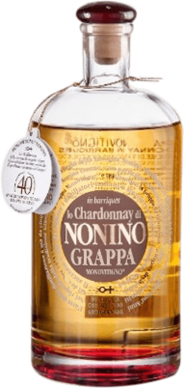45,95 € Envío gratis | Grappa Nonino Monovitigno lo Chardonnay in Barriques Italia Botella 70 cl
