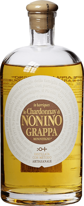 47,95 € Envío gratis | Grappa Nonino Monovitigno lo Chardonnay in Barriques Italia Botella 70 cl