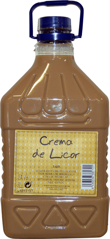 32,95 € Envío gratis | Crema de Licor Nor-Iberica de Bebidas Xaris Crema Galicia España Garrafa 3 L